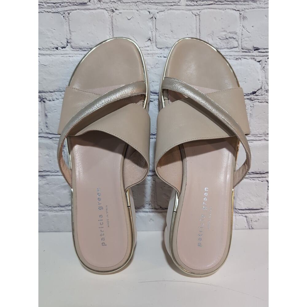 Patricia Green Madrid Sport Criss Cross Tan Sandals Women's US 9 EU 39 Platform